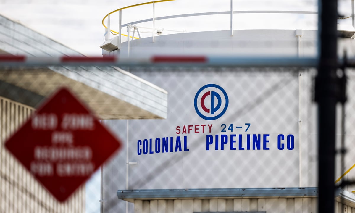 Colonial Pipeline confirms it paid $4.4m ransom to hacker gang after attack | Cybercrime | The Guardian