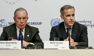 Michael Bloomberg, left, and Mark Carney.