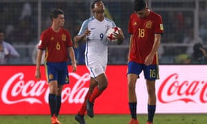 Rhian Brewster helped England Under-17s to World Cup glory in 2017.