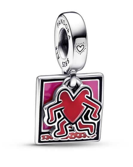 A charm from the Keith Haring x Pandora collection.