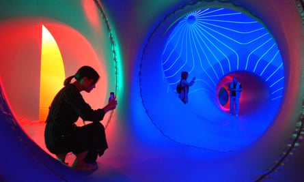 Dodecalis Luminarium, an art installation at the 2020 Sydney festival
