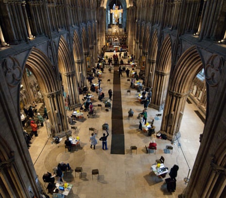 The setting up of the vaccine centre in Lichfield Cathedral took only a few days, according to the dean.