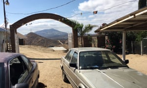 The view overlooking the US border from Kikito’s family home