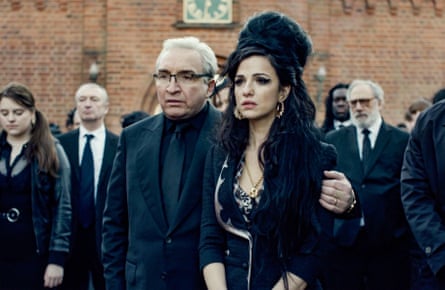 Eddie Marsan with Marisa Abela in Back to Black.