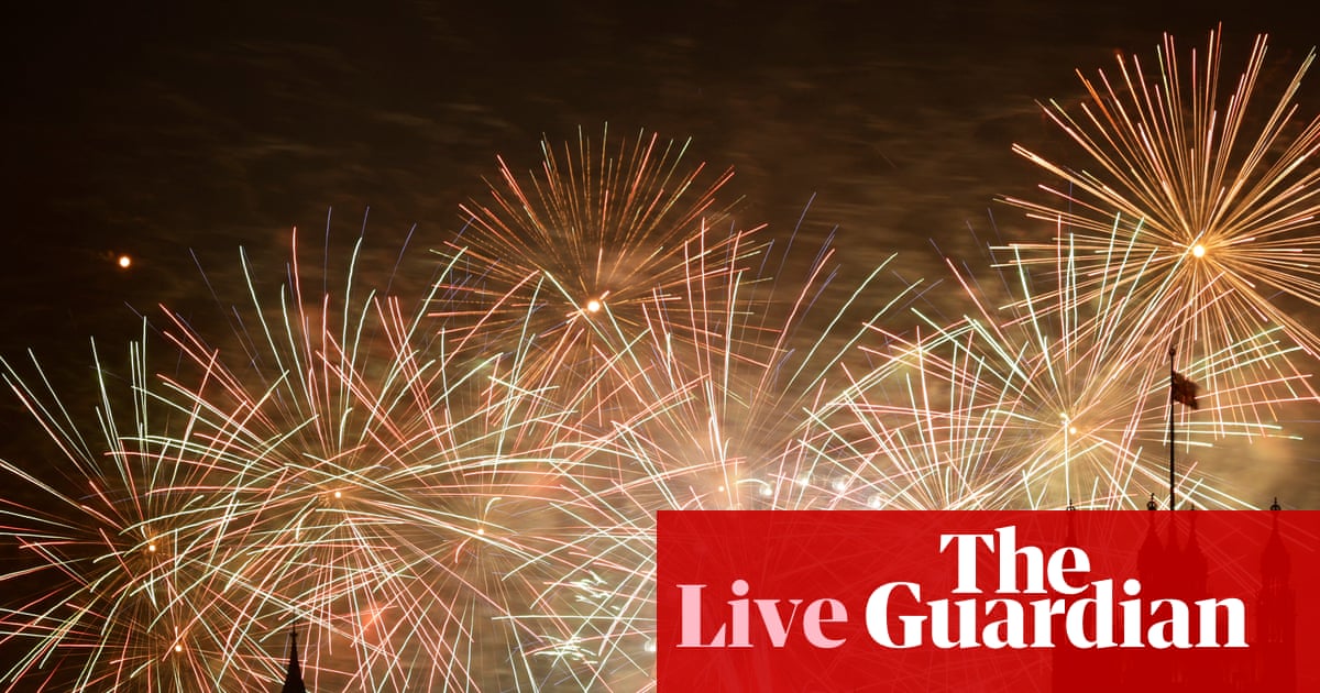 New Year’s Eve live: fireworks in London, Paris, Berlin and Rome as 2026 begins