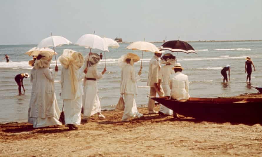 a still from the 1971 film of Death in Venice (Morte a Venezia).