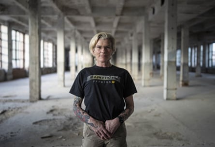 Ukrainian medic Yuliia Paievska, known as Taira, in Kyiv, 8 July.