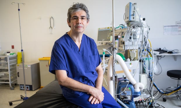 David Nott photographed in the Chelsea and Westminster hospital.