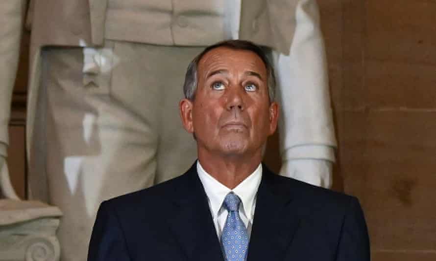 John Boehner, the former House speaker, at the US capitol in Washington