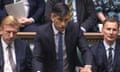 Rishi Sunak speaks during Prime Minister's Questions in the House of Commons