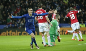 And he celebrates after breaking the deadlock and record for scoring in 11 consecutive Premier League matches.