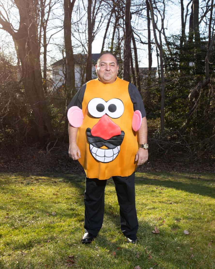 Donato Giannotto in a Mr Potato Head costume