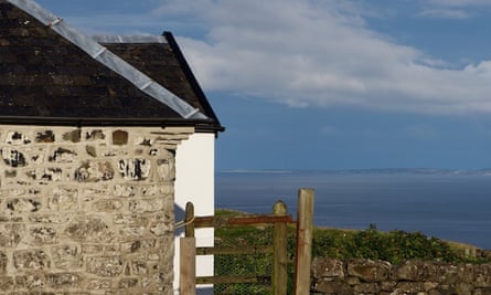 Shieling Cottage, and coast