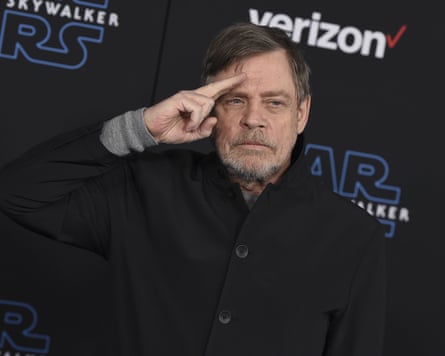 Hamill at the Rise of Skywalker premiere in 2019.