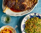 Sami Tamimi’s recipes for slow-cooked lamb with spicy pickled lemon and jewelled Easter rice