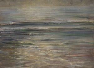 Last Light on the Sea, 2016 by Celia Paul.