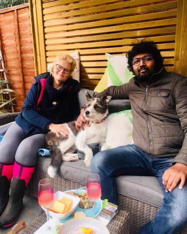 Minna, Kavi and Penny at Marketta’s home in 2020.
