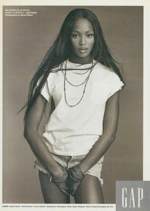A Gap ad from the 90s featuring Naomi Campbell.