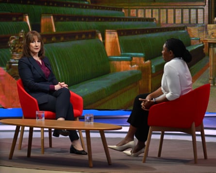 Rachel Reeves and Kemi Badenoch appear on the BBC One’s Sunday with Laura Kuenssberg.