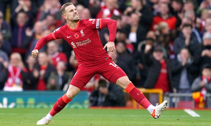 Jordan Henderson the pass master set for new milestone at Liverpool |  Liverpool | The Guardian