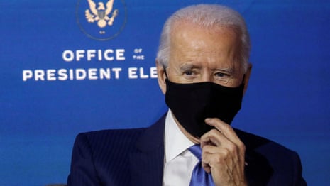 '100 days, not for ever': Biden to ask Americans to wear masks to fight Covid-19 – video