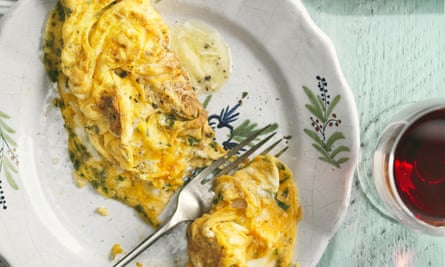 Elizabeth David’s omelette fines herbes