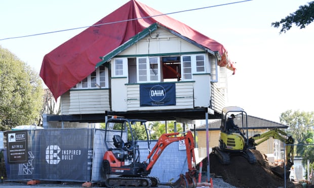 A house being renovated in Brisbane on Thursday