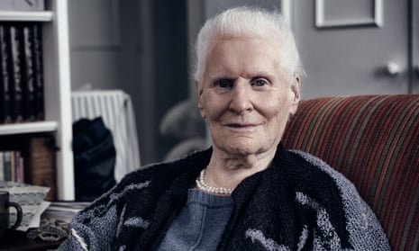 Diana Athill at her home in north London in 2015. She described herself as ‘a beady-eyed watcher’.