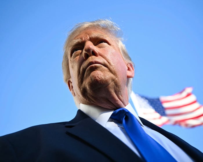 Image accompanying the story: Trump to rally in Florida after stoking Ramaswamy ad furor – US politics live