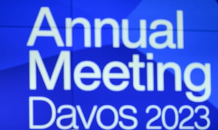 Davos logo as World Economic Forum announces its 2023 programme