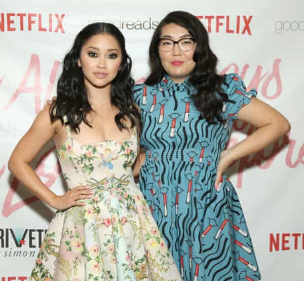 Lana Condor and Jenny Han attend a screening of To All the Boys I’ve Loved Before.