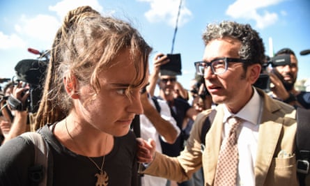 Carola Rackete arriving at court in Sicily in 2019.