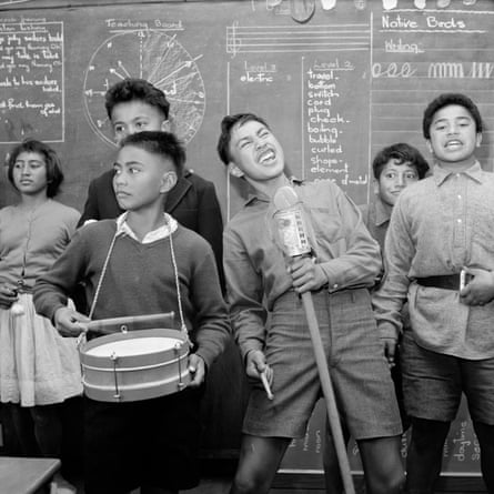 School students performing, 1963.