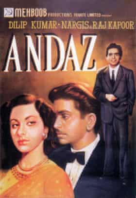 Sad 1949 movie poster, on which Dilip Kumar brought complexity and sensitivity.