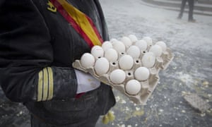 Eggs are prepared for action