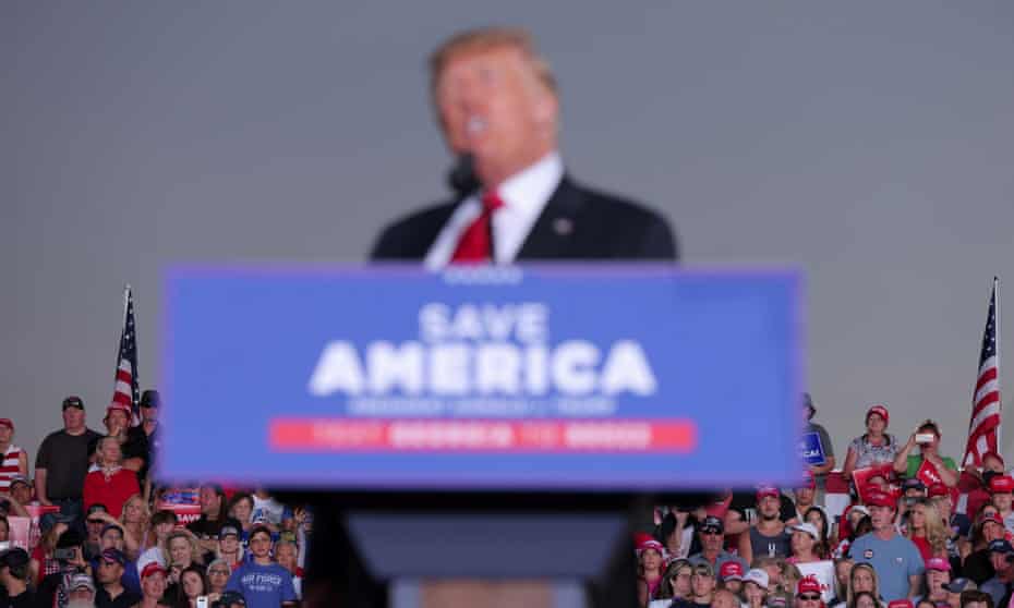 Trump at a rally in Perry, Georgia in November last year. Across the US, voters have already shown their willingness to separate Trump from Trumpism when pragmatism demands.