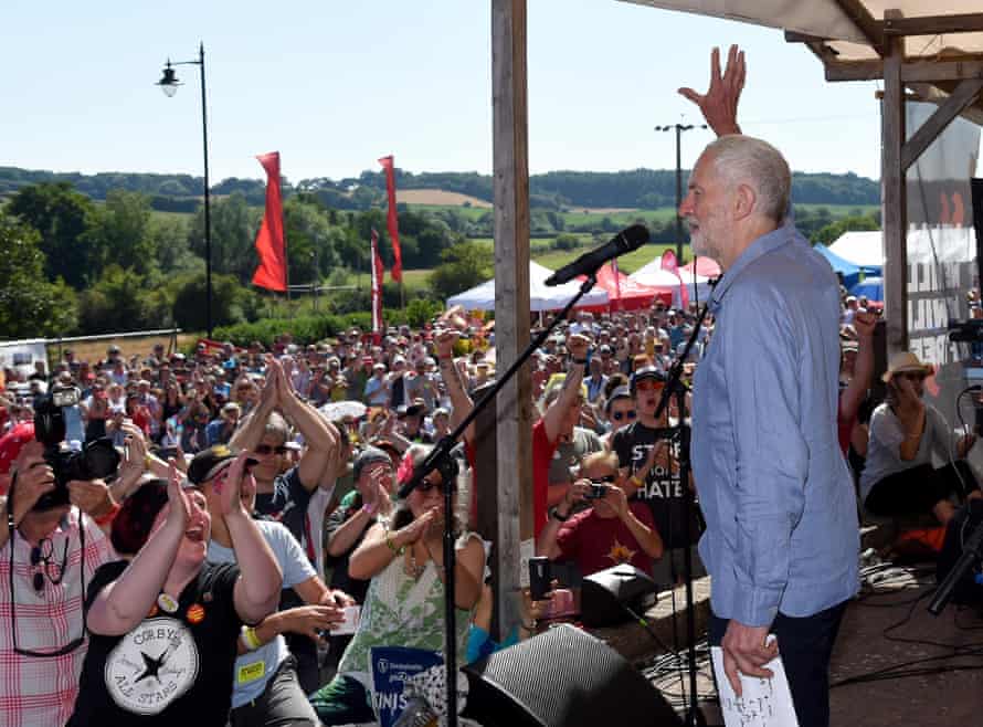 The Labour leader at the 2018 Tolpuddle Martyrs Rally.