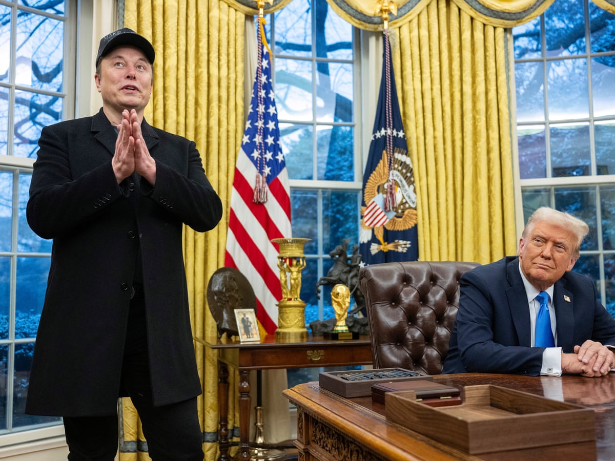 Trump praises Elon Musk as pair repeat familiar criticisms of opponents – as it happened | US news | The Guardian