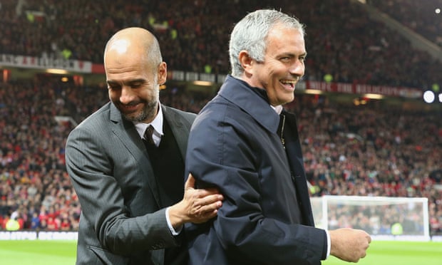 Pep Guardiola said he thought he and José Mourinho’s rivalry has never been as intense in England as when they were in Spain ‘because we are older ... sorry to disappoint you’.