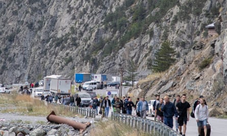 Russians cross the border into Georgia to escape military service in Ukraine