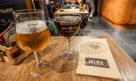 Westmalle beer, right, is produced by one of only five Trappist breweries in Belgium
