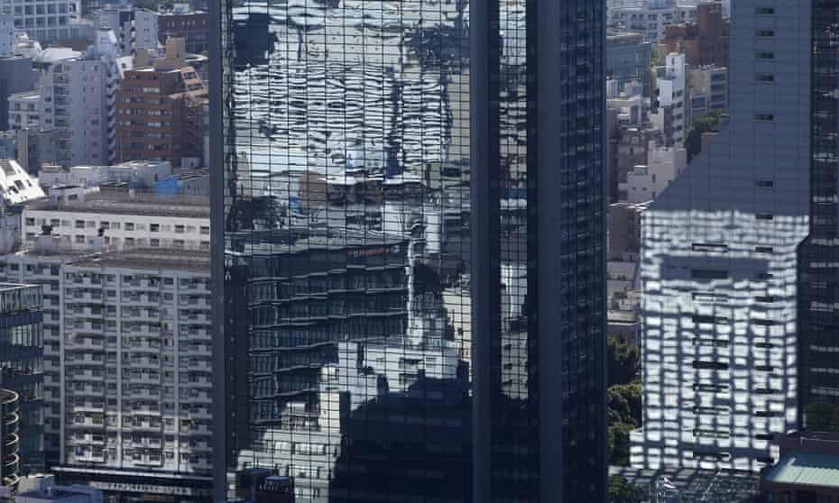 Office buildings in Tokyo, Japan