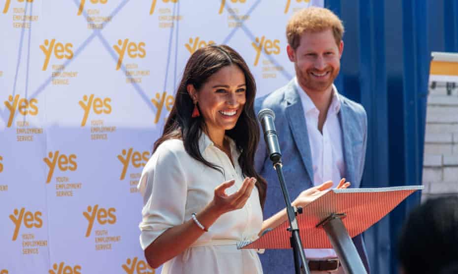 The Duke and Duchess of Sussex in Johannesburg in 2019