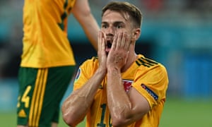 Ramsey with his 2nd chance of the half.