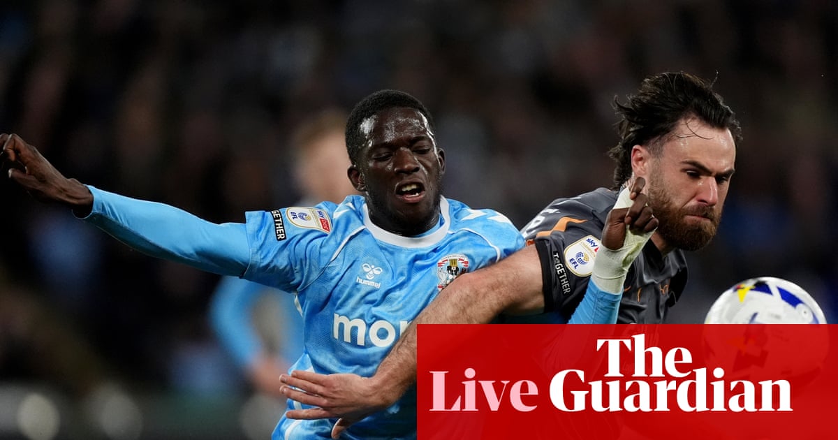 Coventry City v Derby County: Championship – live