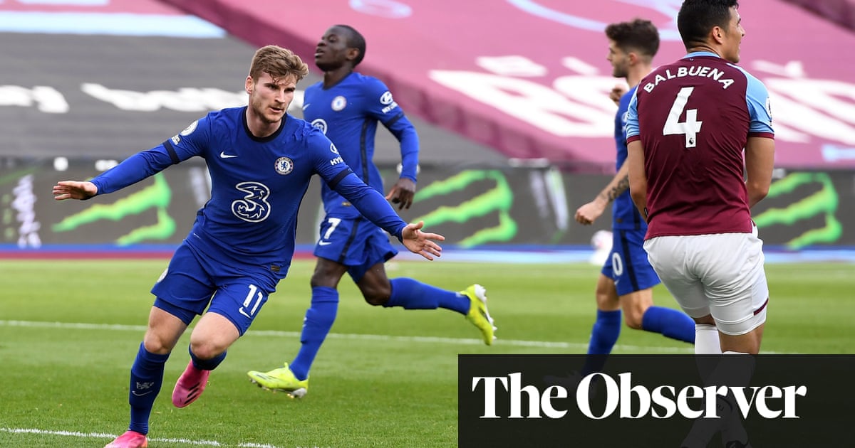 Timo Werner gives Chelsea upper hand in top-four race against West Ham
