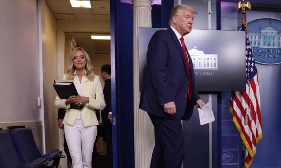 Trump and his ‘devoted’ new White House press secretary, Kayleigh McEnany