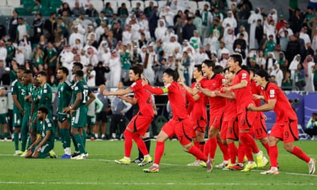 South Korea progress in Asian Cup after Saudi Arabia crumble in shootout