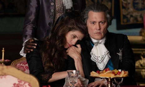 Causing a flutter … Maïwenn and Johnny Depp in Jeanne du Barry.