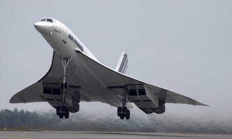 An Air France Concorde taking off in 2001.